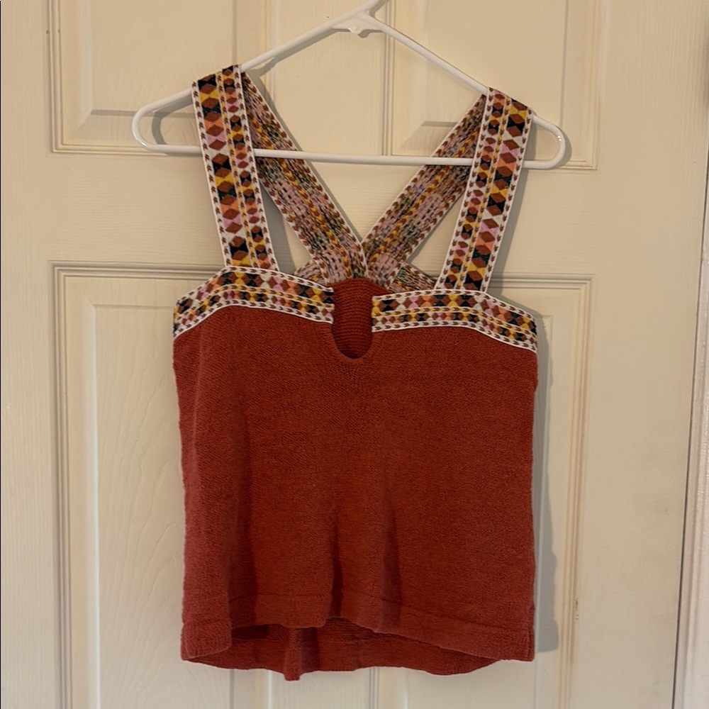 SALE Madewell Embroidered Swing Sweater Top